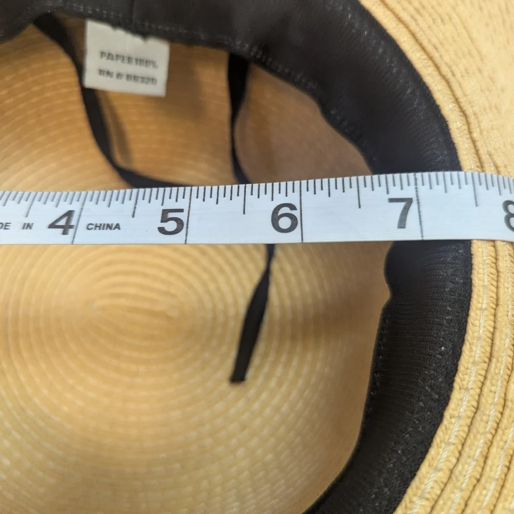 C. C EXCLUSIVES Woven 'hello sunshine' Sun Hat